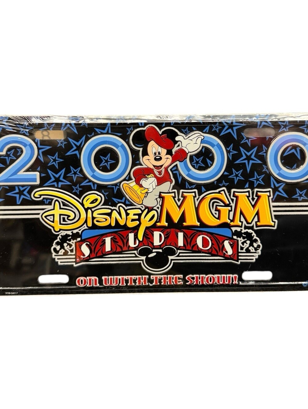 Disney MGM Studios 2000 Metal License Plate Sealed